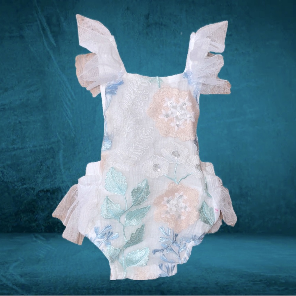 Baby Girl Backless Romper